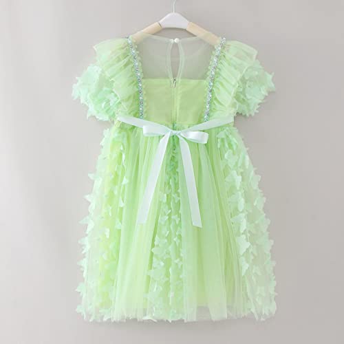 Vestido de princesa de verão com manga curta para meninas tamanho 8 vestido de princesa de malha bor