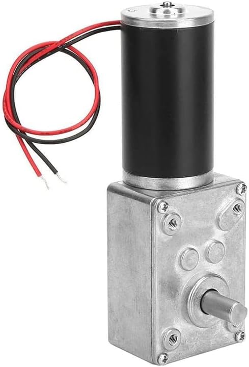 DC 12V High Torsion Speed Reduce Gear Motor Electric Gearbox Motor Reversible Gear Motor 8Mm Shaft (12V 16RPM)