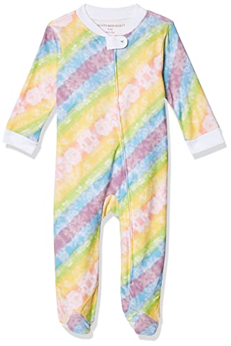 Image of Burt's Bees Baby Baby Boys' Sleep and Play Pjs, 100% Organic Cotton One-Piece Romper Jumpsuit Zip Front Pajamas