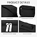 Travel Cosmetic Bag Women Portable Makeup Case Organizer Wide-open Toiletry Pouch for Cosmetics Toiletries (Black)