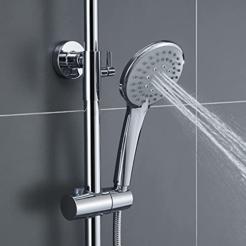 Ensemble de douche or brossé pommeau multifonctionnel et bec cascade - 5