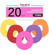 funpatch Dexcom G7 Adhesive Patches Waterproof 20Pack Dexcom Overpatch for G7 Flexible CGM Tape P...