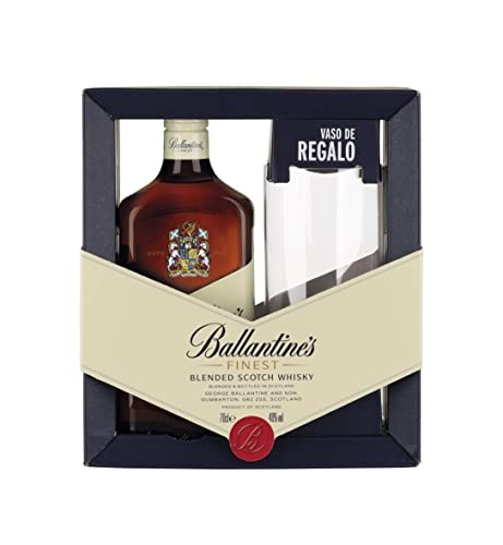 Ballantine's Finest Whisky Escocés de Mezcla con Vaso de regalo - 700 ml Cover