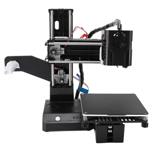 Generic Impresora 3D Compacta De Fácil Montaje Plug and Play para Estudiantes Y Aficionados Negro/Blanco 3.94x3.94x3.94in (Enchufe de la UE)