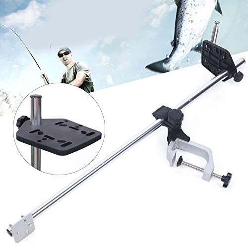 Image of Portable Fish Finder Bracket, Fishfinder Mount Bracket, Fishfinder Mount with 360 Adjustable Rotating Holder, Portable Fish Finder Mount for Pontoon Boat Fishing, for Boats, Canoes, and Kayaks