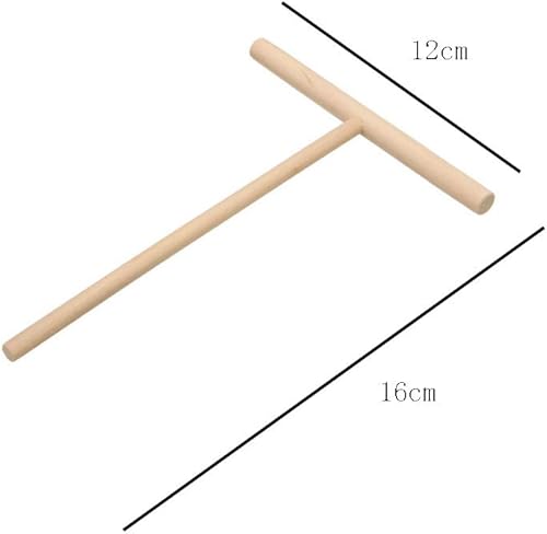 Miniatura 2 de 5 piezas para hacer panqueques, plancha para panqueques, esparcidor de madera en forma de T, crepé, esparcidor de masa para panqueques, herramienta
