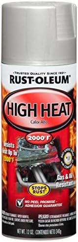 Rust-Oleum 248904 Automotive High Heat Spray Paint, 12 Ounce (Pack of 1), Flat Aluminum