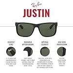 Ray-Ban RB4165 Justin Rectangular Sunglasses - Image 5
