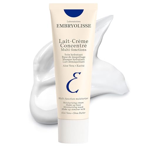 Embryolisse Lait-Crème Concentré, Multifunction Daily Moisturizer, Primer, and Makeup Remover, Suitable for All Skin Types. French Face Cream With Shea Butter & Aloe Vera, 1.01 Fl Oz
