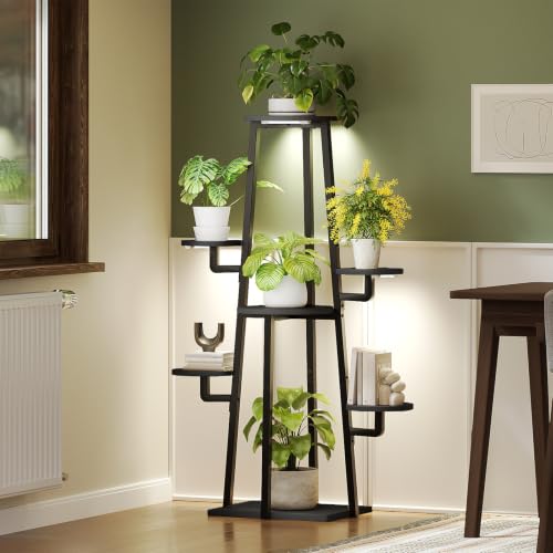 HOOBRO HOOBRO Plant Stand Indoor with Grow Lights, 7-Tier 47.2" Plant Shelf