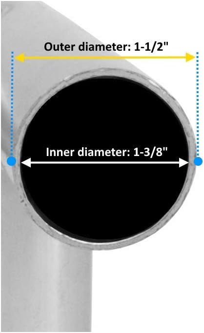 Canopy Fittings 1-3/8" High Peak Carport Connectors 3 Way, 4 Way Set for Shelter Deck Shed Frame, 6/Pack (4-Way Galvanized)