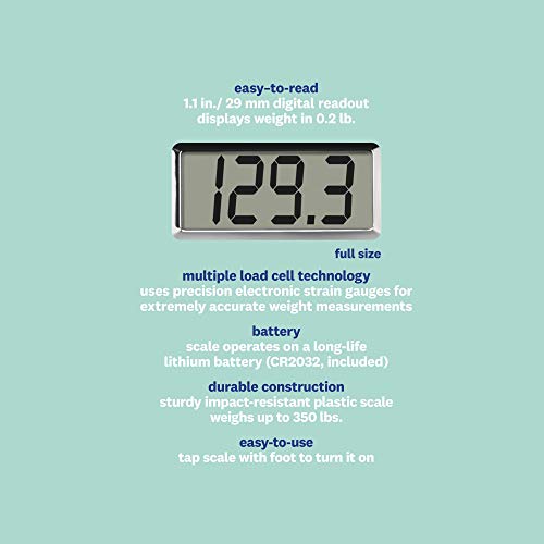 Weight Watchers Scales By Conair Bathroom Scale For Body Weight, Digital Scale Measures Weight Up To 350 Lbs. In White #TOP3