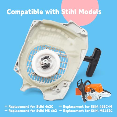 GLOXTED 1142-080-2102 Efficient Recoil Starter Compatible with Stihl MS 462 MS462C 462C 462C-M Replace 1142 080 2102 Pull Starter Assembly Replacement Parts by GLOXTED - Used condition - Image 3