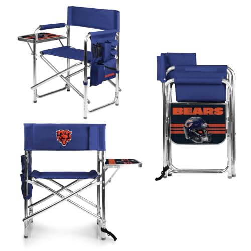 Image of Picnic TIME NFL Unisex-Adult NFL Sports Chair with Side Table, Beach Chair, Camp Chair for Adults