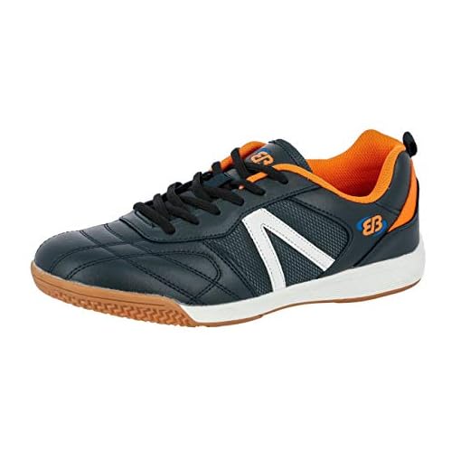 Brütting Super Indoor Unisex Träningsskor inomhus, Marinblå/orange, 38 EU