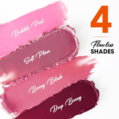 Image of Blue Heaven Flawless Blush Stick with SPF | Infused with Vit C & Hyaluronic Acid | Creamy Blush Stick for Cheeks, 6 Hr Long Lasting Tint Blush for Face Makeup, High Pigment Blusher | Berry Blush | 7.3gm