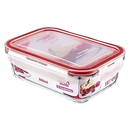 Pote de Vidro Retângular 800ml Sr73 - Sanremo