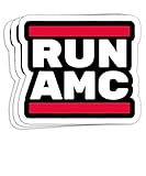 Run AMC Stock Market Investing Gift Decorations - 4x3 Vinyl Stickers, Laptop Decal, Water Bottle Sticker (Set of 3)