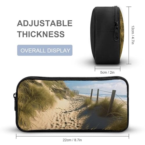 Sac à dos de voyage thème plage robuste contre l'usure avec boîte repas et trousse