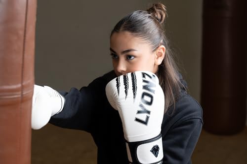 Foto von LYONZ Boxhandschuhe aus Skintex-Leder - Optimale Passform & Langlebigkeit für Männer und Frauen - Ideal für Boxen, MMA, Muay Thai, Kickboxen & Sparring - Verfügbar in 10, 12, 14, 16 OZ