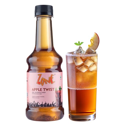 Image of Zone Apple Twist Flavoured Syrup 300ml | Tangy Apple Notes for Mocktails, Cocktails, Lemonades, Iced Teas & More | 12+ Flavours