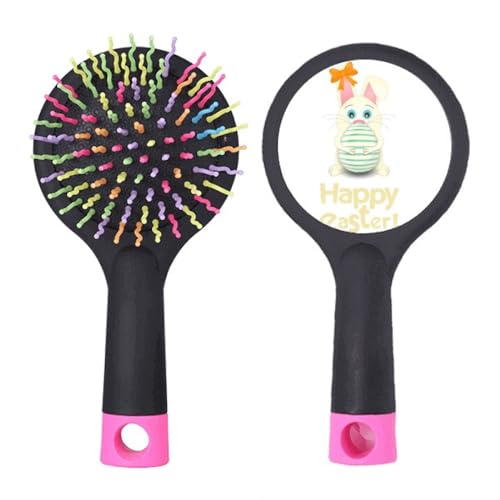Brosse à cheveux démêlante pneumatique pour salon motif œuf de Pâques
