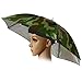 Diadema elástica Patrón de Camuflaje Sun Rain Umbrella Sombrero Cap para la...
