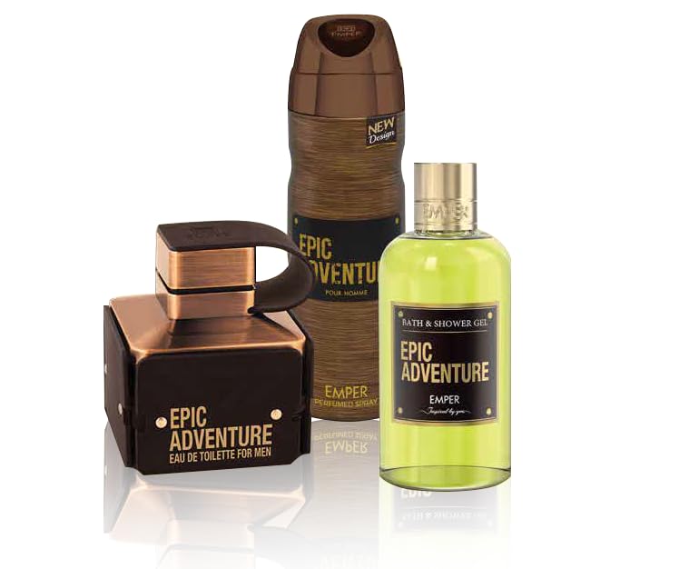 Emper Set de regalo aventura épica 3 en 1 para hombre 3.4 fl oz