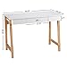 Tangkula Computer Desk with Storage Drawers, Makeup Vanity Table, Writing Study Desk for Home Office, Dressing Table