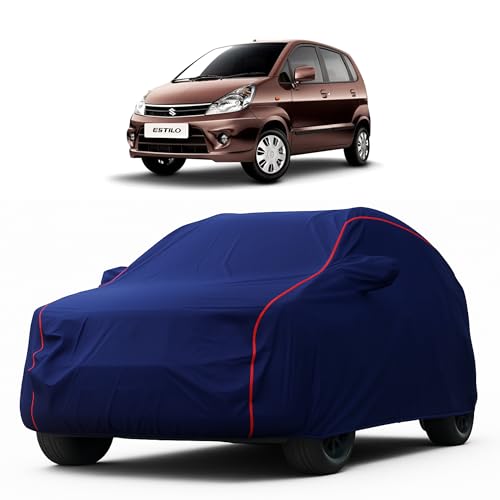 Image of Heavy-Duty Car Cover for Compatible with Maruti Zen Estilo (2006 to 2025 All Models) Deluxe Car Protection Cover - Waterproof & UV-Resistant All-Season Exterior Protection