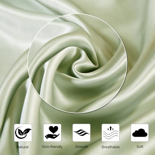 Ravmix Silk Pillowcase for Hair and Skin 21Momme Both Sides Mulberry Silk Pillow Case with Hidden Zipper, 1PCS - Image 3