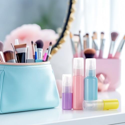 3 Stück Tragbare Nachfüllbare Reise Flaschen 10ml 20ml 30ml Kunststoff Lotion Pumpflasche Lotionsspender Leere Luftreiseflaschen,Kosmetik, Gesichtscreme, Lotion, Emulsion, Probenverpackung, Behälter