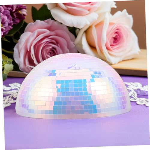 Bola espejada semiesférica Healifty de 15 cm, decoración reflectante para bodas, fiestas, clubes, escenarios y hogar miniatura 6
