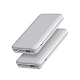 Portable Charger, JDB【2-Pack】 Ultra-Slim 5V/2.1A 5000mAh Power Bank External Battery Backup Pack, Compatible with iPhone, iPad, Samsung and More