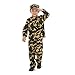 Dress Up America Army Costume for Kids- Soldier Costume for Boys and Girls Brown