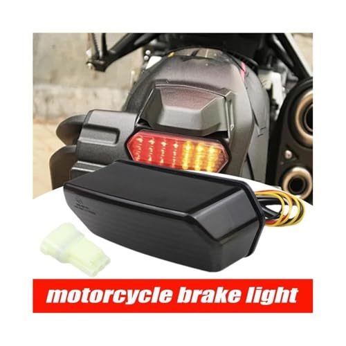 Feux arriere moto LED avec clignotants et feu stop universel - 2