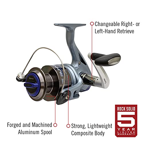 Quantum Blue Runner Spinning Reel, Size 80, Reversible Retrieve