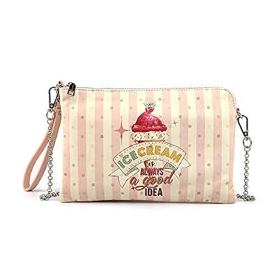 Y not? Borsa donna pochette handle medium pf303 unica rosa