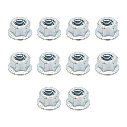 Tuercas de seguridad 5/8-18 compatibles con tractores MTD 712-0417 y 912-0417A pack de 10 2