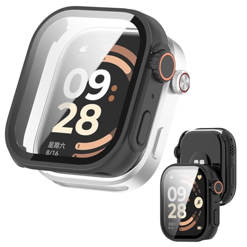 REDMI Watch 6 �p �P�[�X �J�o�[ �K���X�t�C������̌^�P�[�X �yNOUKAJU�zFor REDMI Watch 6 �X�}�[�g�E�H�b�` �P�[�X �ی�t�B���� ��� �ی�P�[�X PC+�����K���X�t �ی� �J�o�[ ��̌^ �S�ʕی� �����^ �����ȒP