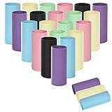 60 PCS 1.6 x 4 Inches Craft Rolls Tubes, Cardboard Tubes (6 Colors), Craft Paper Roll Tubes for Creative DIY Projects (Pink, Yellow, Blue, Green, Purple, Black)