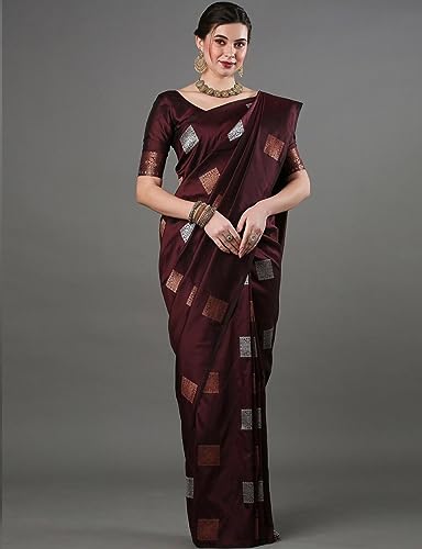 Image of Flosive Woven Kanjivaram Silk Saree With Border