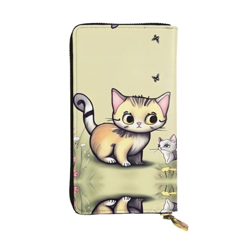 Portefeuille de voyage portable long en cuir pour organiser vos cartes