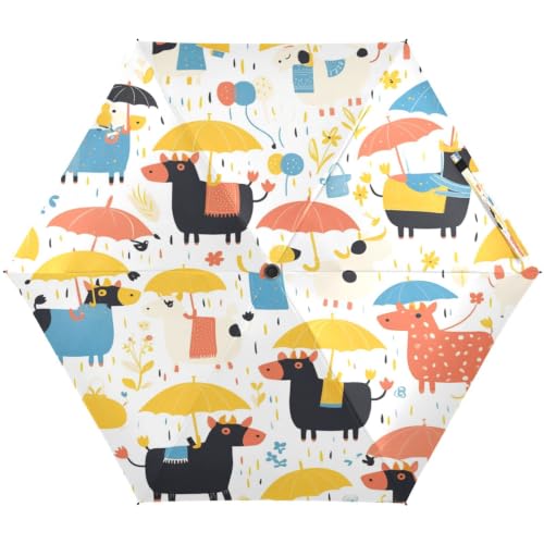 Parapluie petit vaches léger pour ne plus s'encombrer sous la pluie