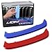 iJDMTOY Exact Fit ///M-Colored Grille Insert Trims Compatible With 2002-05 BMW E46 LCI 3 Series 4-Door Sedan 323i 325i 328i 330i, 00-03 BMW E46 Pre-LCI 3 Series 2-Door Coupe 325ci 330ci and 00-06 M3