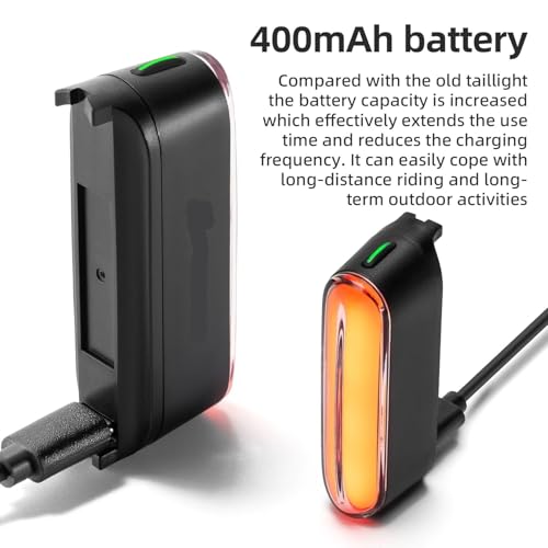 Luz trasera de bicicleta para evitar atropellos con sensor freno 7