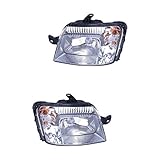 Scheinwerfer rechts Scheinwerfer Set links & rechts Hauptscheinwerfer Frontscheinwerfer Halogen H4 mit Elektromotor für Model Panda 169