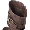 GLOBALWIN Women's Mid Calf Dress Boots Biker Motorcycle Riding Boots Women For Women