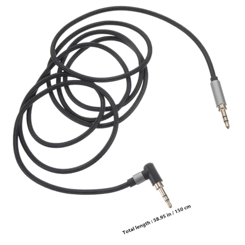Cable de audio macho macho Veemoon con conector de grados reforzado para altavoces estables 2