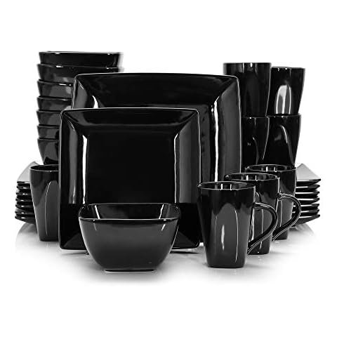 vancasso Soho 32-Piece Dinner Set in Black Cover